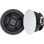 Sonance - MAG8R - Mag Series 8" 2-Way In-Ceiling Speakers (Pair) - Paintable White (MAG8R)