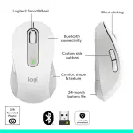 Logitech Signature M650 Wireless Mouse – Silent Clicks, Off-White