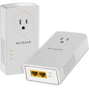 NETGEAR - 2000 Powerline + Extra Outlet (PLP2000-100PAS)