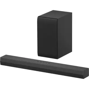 LG - 2.1 Channel S40T Soundbar with Wireless Subwoofer and Bluetooth Connectivity - Black (S40T.DUSALLK)