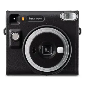 Fujifilm INSTAX SQUARE SQ40 Instant Film Camera – Black