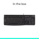 Logitech K120 Spill-Resistant Wired Keyboard – Black