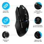 Logitech - G903 LIGHTSPEED Wireless Optical Gaming Ambidextrous Mouse - Wireless - Black (910-005670)