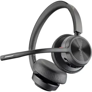 Poly - Voyager 4320 Wireless Noise Cancelling Stereo Headset with mic - Black (7Y211AA)