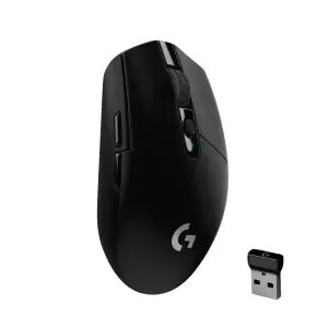 Logitech G305 LIGHTSPEED Wireless Gaming Mouse with 12,000 DPI HERO Sensor – Black