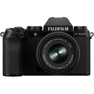 Fujifilm X-S20 Mirrorless Camera with XC 15-45mm Lens Bundle – Black
