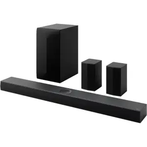 LG - 5.1.1-Channel S70TR Home Theater Soundbar with Wireless Subwoofer and Rear Speakers, Dolby Atmos, WOW Orchestra - Black (S70TR)