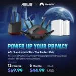 ASUS - ROG Rapture GT-BE98 Pro BE30000 Quad-band Gaming Router - Black (GT-BE98 PRO)
