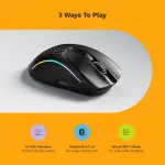 Glorious - Model D 2 Wireless Optical RGB Gaming Mouse with 6 Programmable Buttons - Wireless - Matte Black (GLO-MS-DWV2-MB)