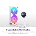 NZXT Kraken Elite 280mm RGB Liquid Cooler with 60FPS Display - White