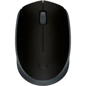 Logitech - M170 Wireless Compact Optical Ambidextrous Mouse - Wireless - Black (910-004940)