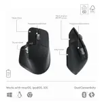 Logitech MX Keys S Combo Wireless Keyboard & Mouse with Palm Rest - Black