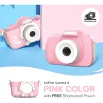 MyFirst Camera 3 Kids Digital Camera (16MP, Selfie Lens, Shockproof) – Pink