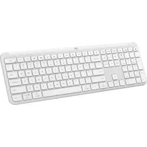 Logitech K950 Signature Slim Wireless Keyboard – Full-Size, Quiet Typing, Off-White
