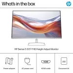 HP 31.5" FHD 100Hz VA Monitor – HDMI/VGA – Silver & Black