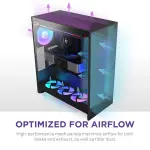 NZXT - H7 2024 Flow Mid-Tower ATX PC Case - Black (CM-H72FB-01)