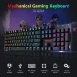 REDRAGON K565-RGB Wired Mechanical Gaming Keyboard - RGB, 104 Keys, Red Switches