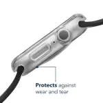 Insignia™ - Bumper Cases for Apple Watch 46mm Series 10 (2-Pack) - Black/Clear (NS-AWBC46BC2)