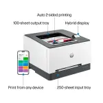 HP - LaserJet Pro 3201dw Wireless Color Laser Printer - White & Slate (LJP 3201DW/499Q9F#BGJ)