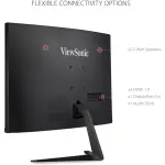 ViewSonic - OMNI VX2718-PC-MHD 27" LCD Curved FHD Adaptive Sync Gaming Monitor (DisplayPort and HDMI) - Black