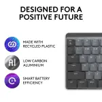 Logitech MX Mechanical Full-Size Wireless Keyboard - Tactile Switch - Graphite