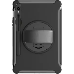 SaharaCase - Protection Hand Strap Series Case for Samsung Galaxy Tab S8, Tab S9, and Tab S9 FE - Black (TB00327)