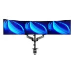 HUANUO Triple Monitor Desk Mount - Black