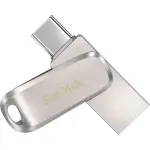 SanDisk - Ultra Dual Drive Luxe 256GB USB 3.1, USB Type-C Flash Drive - Silver (SDDDC4-256G-A46)