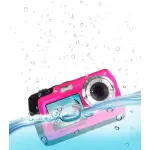 Minolta - MN40WP 48.0 Megapixel Waterproof Digital Camera Pink