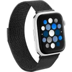 Insignia™ - Stainless Steel Mesh Band for Apple Watch 44mm, 45mm, 46mm Series 10, 49mm, SE, Ultra and Ultra 2 49mm - Black (NS-AWB45BMB2)