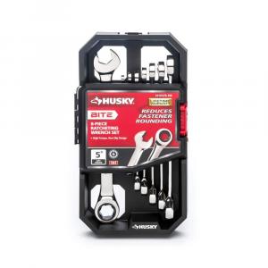 Husky 72-Tooth BITE SAE Ratcheting Wrench Set (8-Piece)