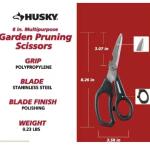 Husky 8 in. Multipurpose Garden Pruning Scissors