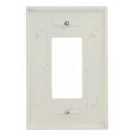 Leviton White 1-Gang Decorator/Rocker Wall Plate (1-Pack)