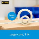 Scotch 1.88 in. x 54.6 yds. Heavy Duty Clear Shipping and Packaging Tape (3850-DC)