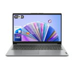 Lenovo IdeaPad 1 15.6" Laptop, Intel, 8GB RAM, 128GB eMMC + 128GB SSD, Windows 11, Gray