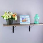 Everbilt 10 in. x 8 in. Black Medium Duty Shelf Bracket (14287)