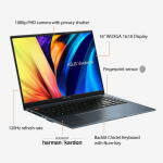 ASUS VivoBook Pro 16, i7-13700H, RTX 4050, 16GB RAM, 1TB SSD, Win 11, Quiet Blue (K6602VU-WS74)