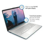 HP 15.6" FHD Laptop, Ryzen 5 5500U, 8GB RAM, 256GB SSD, Spruce Blue (15-ef2729wm)