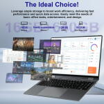 Jumper 16" 2-in-1 Touchscreen Laptop, 16GB RAM, 640GB Storage, Intel Celeron N5095, Windows 11