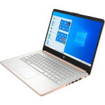 HP 14" Laptop (14-dq0004dx), Celeron N4020, 4GB RAM, 64GB eMMC, UHD 600, Win 10 S, Natural Silver/Pale Rose Gold