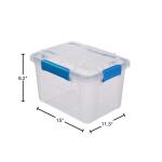 Ezy Storage18L/19Qt Waterproof Clear Latch Tote IP-67 (FBA34060)