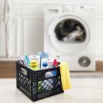 GSC Technologies 11 in. x 13 in. x 13 in. Black Milk Crate (MC131311-002)