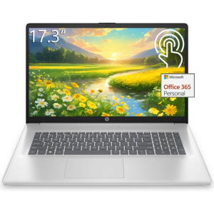 HP 17.3" Touch Laptop, Pentium N5030, 16GB RAM, 1TB SSD, Silver