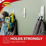 Command Large Utility Hooks, White, Damage Free Decorating, 6 Hooks and 12 Command Strips (17003-6ES)
