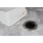 Oatey 3 in. ABS Open Offset Plastic Toilet Flange with Stainless Steel Ring (436062)