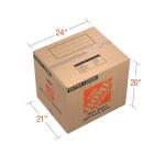 The Home Depot 24 in. L x 20 in. W x 21 in. D Extra-Large Moving Box with Handles (XLBX)