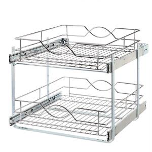 Home Decorators Collection20 in. Double Tier Wire Pull-Out Basket (HDR-DBMUB-20-CH)