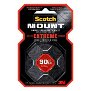 Scotch 1 in. x 1.66 yds. Permanent Double Sided Extreme Mounting Tape (414DC-SF)
