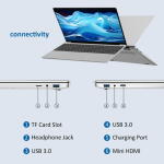 Molegar 15.6" Laptop, Intel N95, 16GB RAM, 1TB SSD, FHD, Fingerprint Reader, Backlit Keyboard