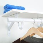 Everbilt 48 in. - 72 in. White Heavy Duty Adjustable Closet Rod (EH-WSTHDUS-335)